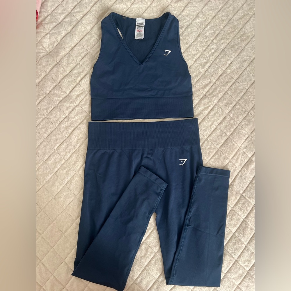 Gymshark Navy everyday seamless Activewear Set